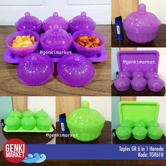 

Toples Kue Kering Toples Kue Lebaran Tempat Kue Lebaran Toples Frozen GR 6 in 1 Genki Market