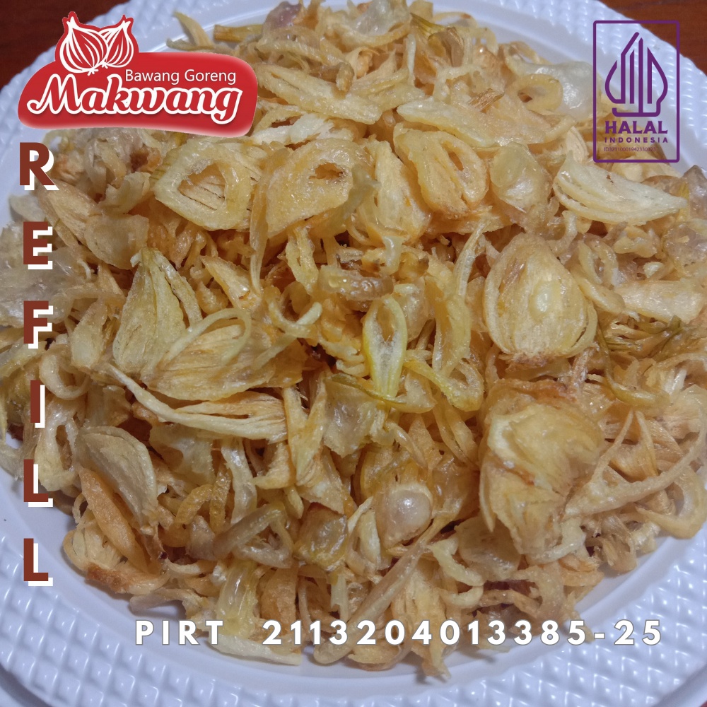 

HJE REFILL BAWANG GORENG SUMENEP MAKWANG TANPA TEPUNG PREMIUM KRIUK UNTUK CEMILAN DAN TABURAN