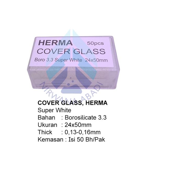 JTTOP" COVER GLASS 24X50MM HERMA, KACA PENUTUP, DECK GLASS MIKROSKOP