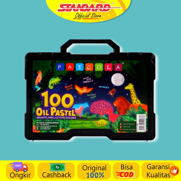 

Standard Pascola Oil Pastel 100 / Set ( Crayon / Pewarna / Coloring )