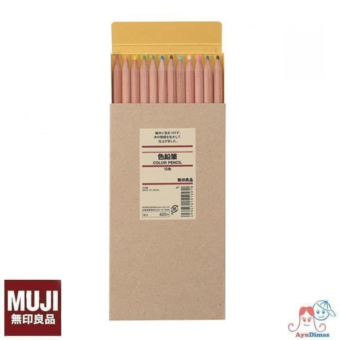 

MUJI Color Pencils 12 Colors - Pensil Warna 12pcs