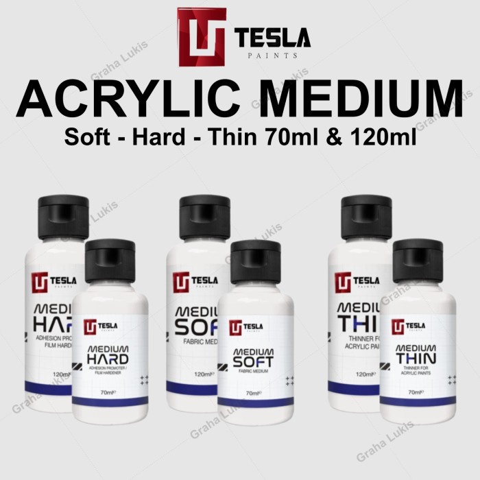 

TESLA Acrylic Medium Soft / Hard / Thin