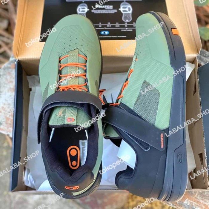 

sepatu mtb crankbrothers stamp speedlace green