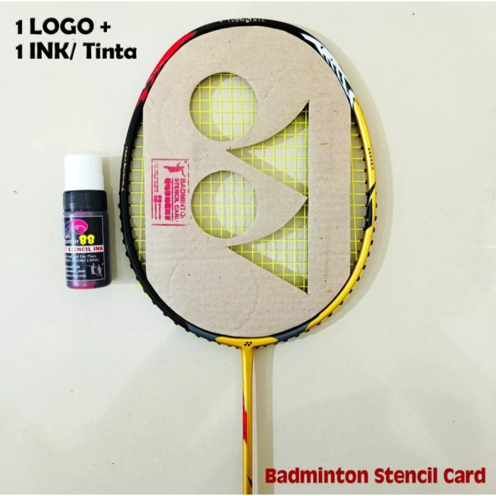 

Logo/ Stencil Card Badminton/Bulutangkis (Kardus) + TINTA