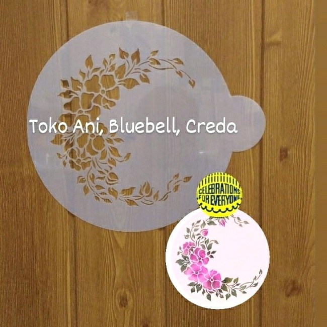 

Designer Stencil : Wild Rose Spray , 17cm