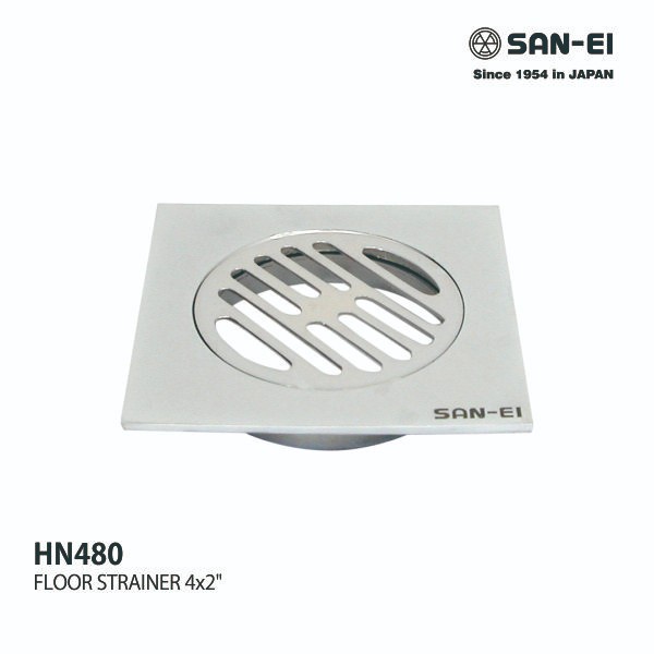 San-Ei Floor Strainer 3.5 x 2 inch Floor Drain HN 480