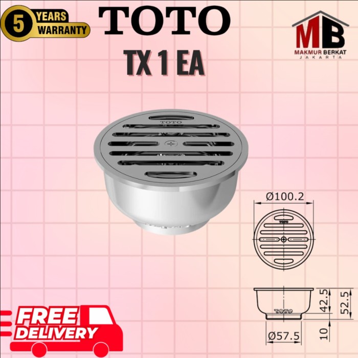Floor drain Toto TX1EA / Floor drain toto TX 1EA