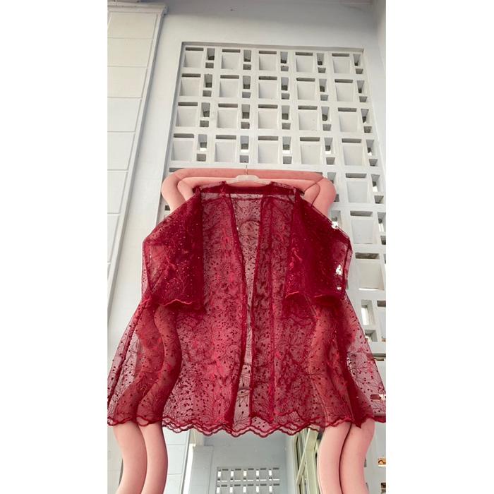 Terbaru Outer Jumbo Brokat Chansaa Ld 150 Bb 90-130Kg Kondangan Muslim Bigsize Mewah
