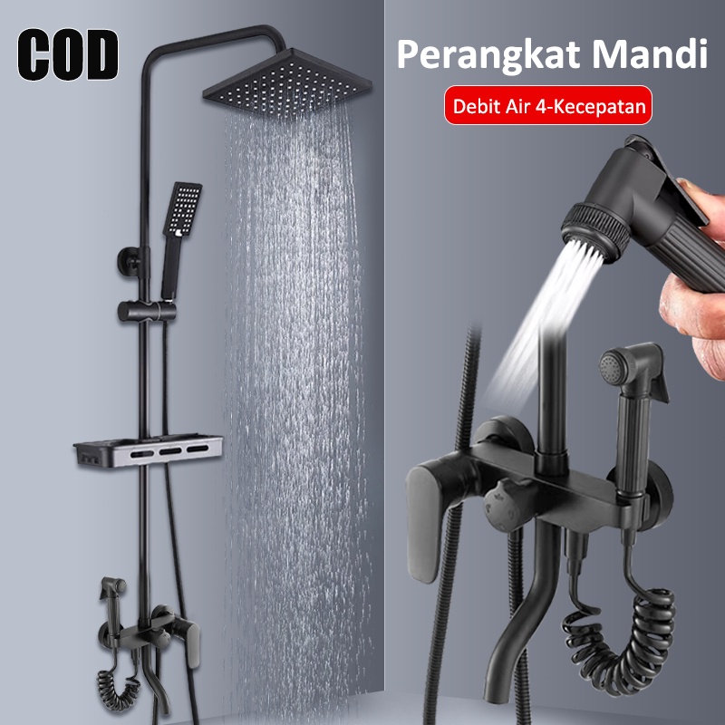 Shower Kamar Mandi Satu / Set Shower Set Kamar Mandi Rain / Shower Kamar Mandi 4 Dalam 1 Set /