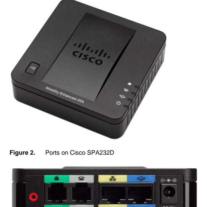 Cisco Linksys SPA232d Voip Gateway 1 FXO 1 FXS 2 LAN SPA3102 1FXO 1FXS