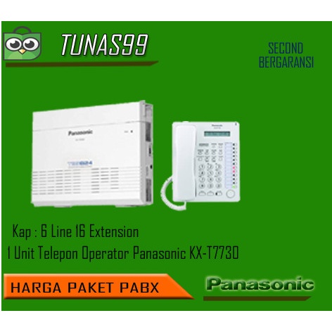 Pabx Panasonic KX-TES824 Kapasitas 6 Line 16 Extension