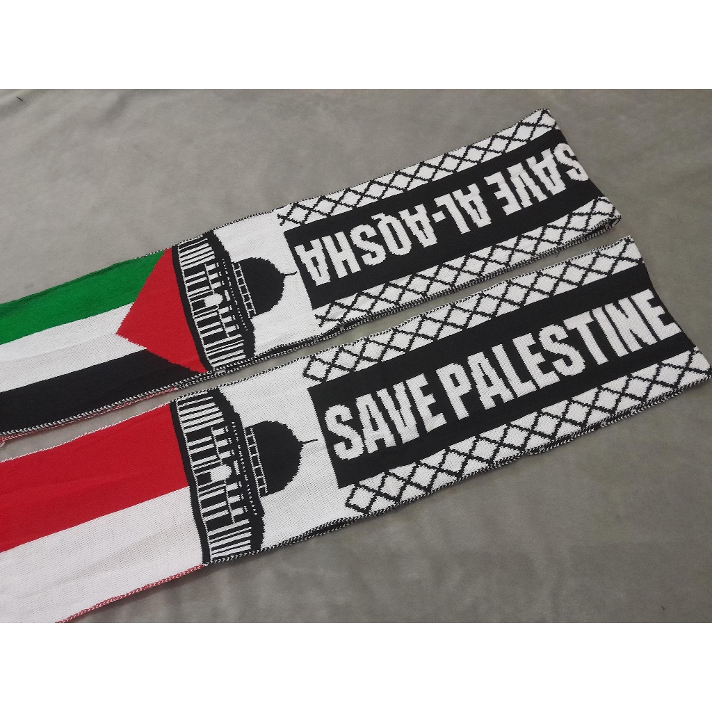 Syal rajut palestina / syal rajut komputer palestina indonesia
