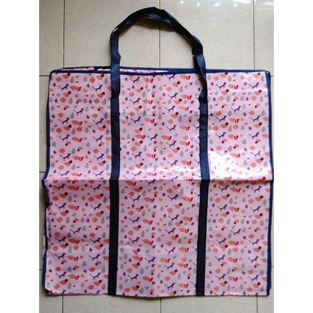 Tas Belanja Karung Plastik Resleting Jumbo - Kantong Baju/Barang