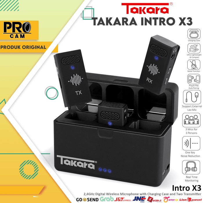 TAKARA Intro X3 2,4GHz Digital Wireless Microphone / TAKARA Intro X3 Wireless Microphone