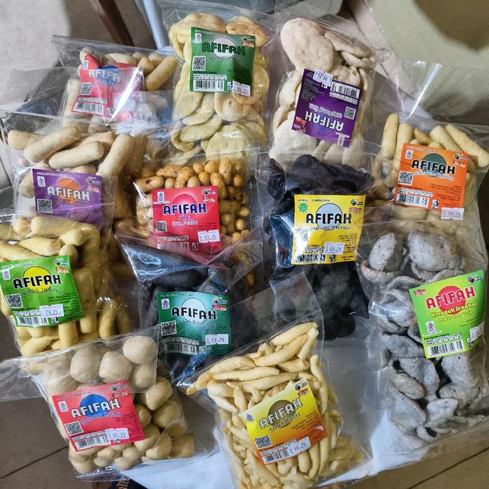 

PAKET 1kg GETAS DAN AMPIANG TOTAL 12 BUNGKUS KEMASAN 80 GRAM snack bangka
