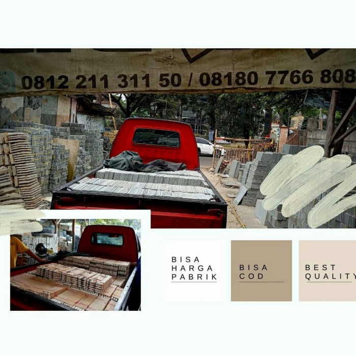 HJK Batu Alam Andesit Bakar 20x20