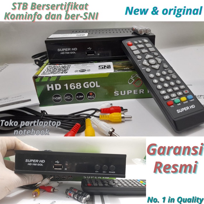 SUPER HD 168 STB TV STB TERBAIK STB TV DIGITAL ORIGINAL NEW