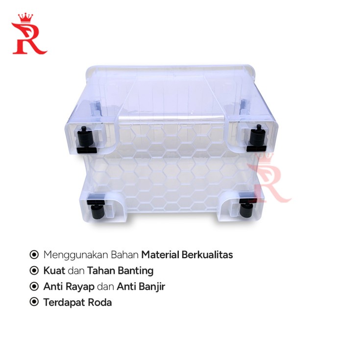 Storage Box Transparan 78 Liter Container Penyimpanan Boks Besar