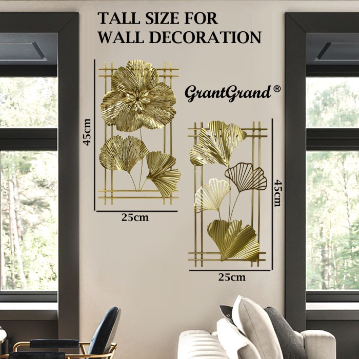 Spesial Tall Iron Living Room 3D Decoration Hiasan Ornamen Dekorasi Dinding