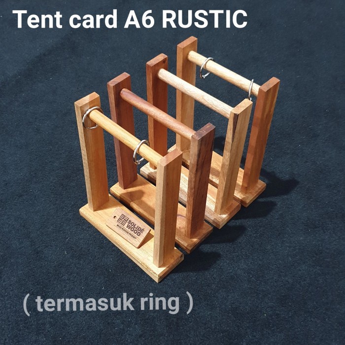 

[tmr] - Tentcard A6 RUSTIC tent card stand dudukan menu