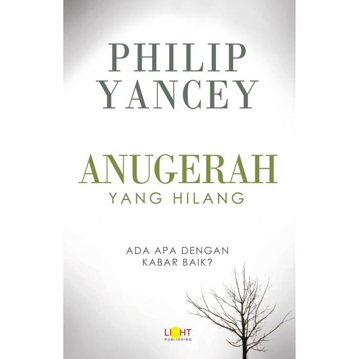 

Buku Anugerah Yang Hilang -Philip Yancey