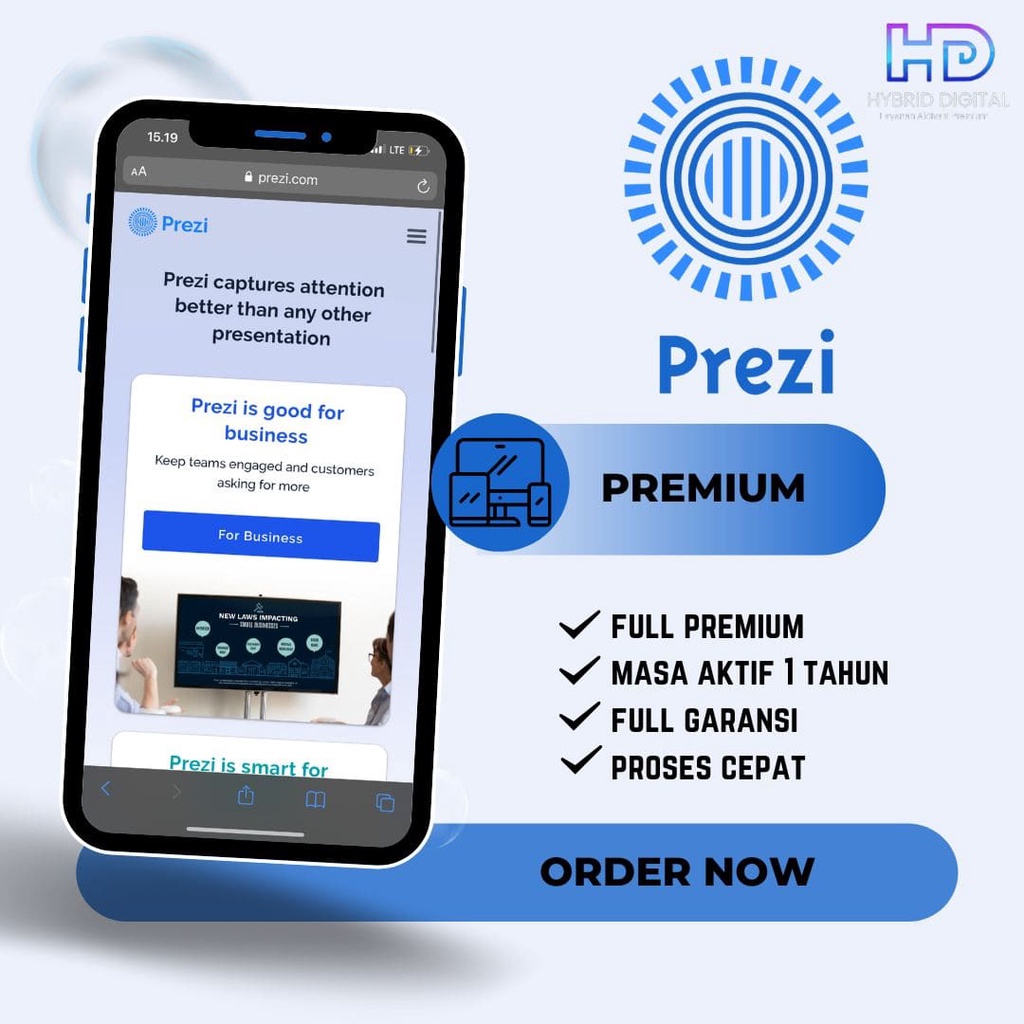 Akun Prezi 1 Tahun Premium ( Individual, Students & Educators, Business)