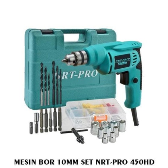 NRT-PRO Bor Set Listrik Komplit NRT PRO 450 HD SET