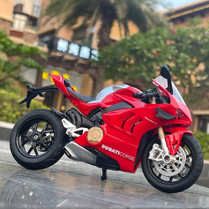 1/12 Ducati Panigale V4S Racing Cross-country Motorcycle Model