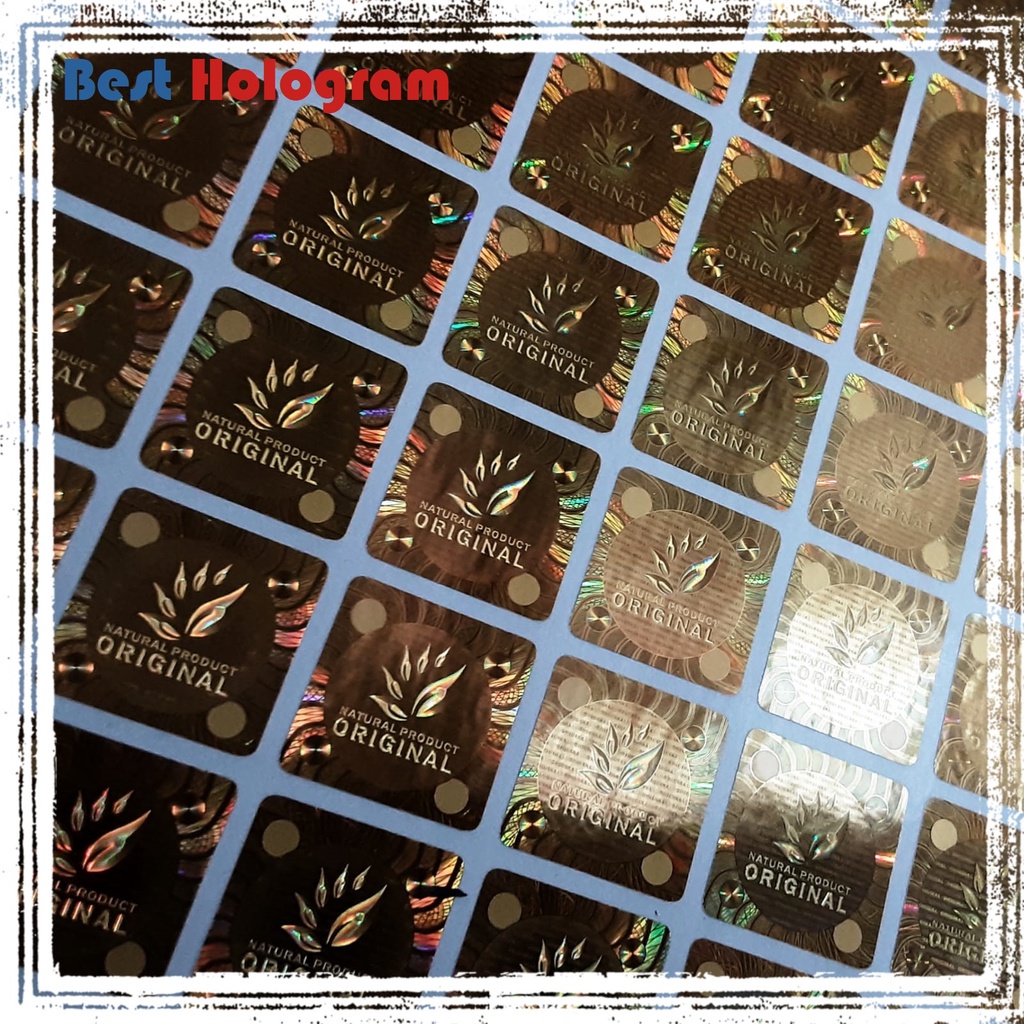 

IK! Stiker hologram 3D Natural Product 1,5 cm x 1,5 cm