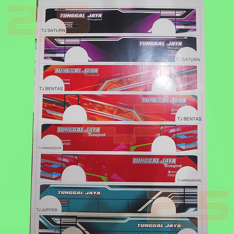 

IK! STIKER KROMO/BONTAK LIVERY BODY MINIATUR BUS BASURI ISI 4 Pasang