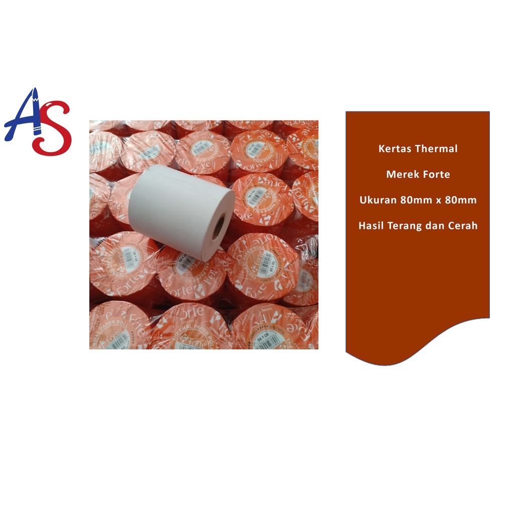 

IK! Kertas Kasir/Parkir Roll, Kertas Thermal Roll 80x80 - Forte