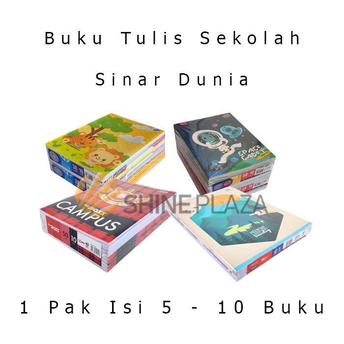 

IK! [PACK] Buku Tulis Sekolah Anak SIDU B Boss Skola 38 42 50 58 78 100 Lembar 1 Pak Sinar Dunia