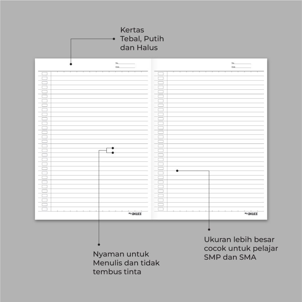 

IK! [BMS Bekasi] BBoss Exercise Book 250 x 180 mm 42 Lembar