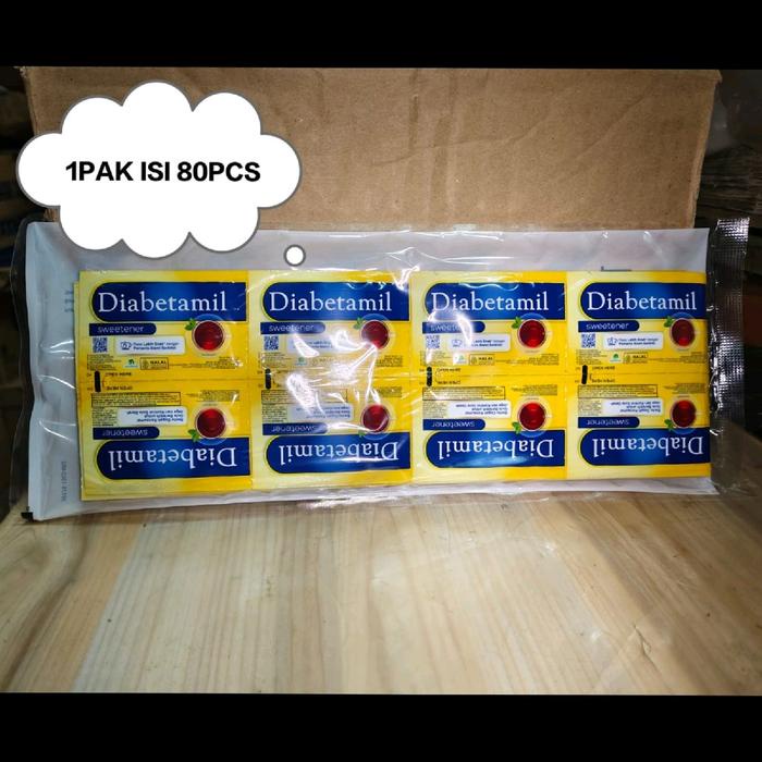 

Ready Diabetamil Sweetener 1Gr 1Pak Isi 80Pcs Halal Exp Mei 2027