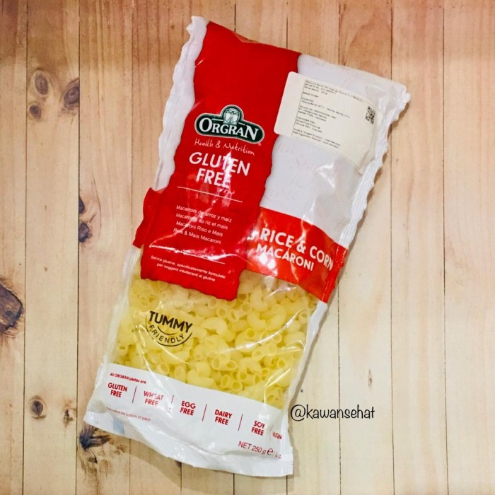 

Ready Orgran Gluten Free Rice & Corn Macaroni 250Gr Pasta Makaroni Vegan
