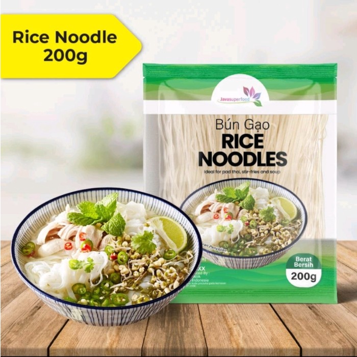 

Ready Rice Noodle/Kwetiaw Mie Beras Vietnam/Pho Soup Bun Gao [Halal] - 200Gr