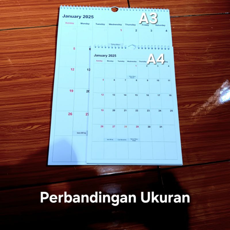 

iK! [ Ruang Kreatif ] Kalender Dinding 2025 - Bisa Ditulis Pulpen & Pensil - Anti Bleber -2025