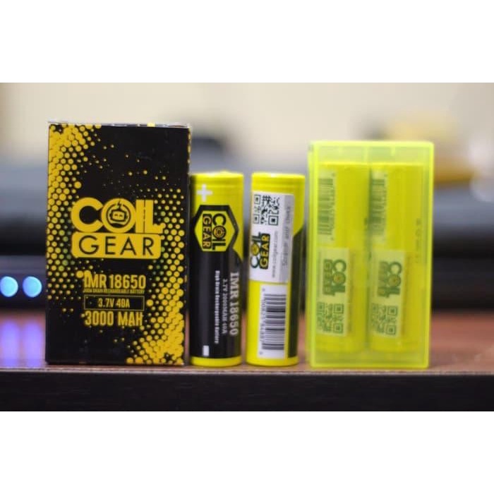 Batre battre baterai CoilS gear COILGEAR authentic 18650 40A 3000mAh authentic ORIGINAL