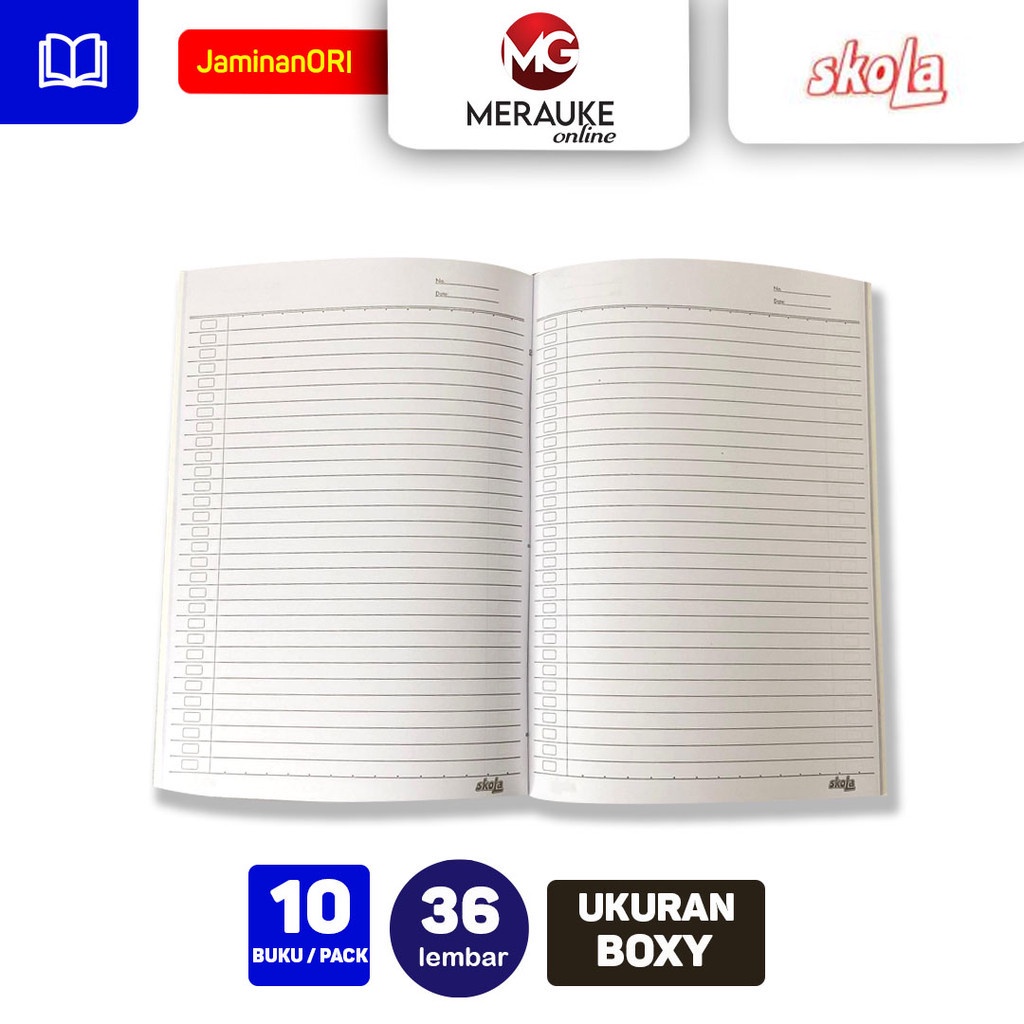 

IK! Buku Tulis Campus SKOLA 36 Lembar (1 Pack isi 10 Buku)
