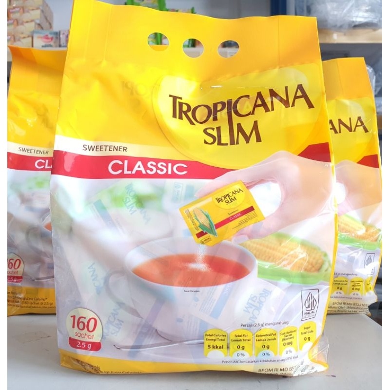 

Gula Tropicana Slim Classic 2,5Gr 160Sachet / Gula Tropicana Slim Sachet / Tropicana Slim Gula