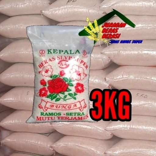 

HJK BERAS MEDIUM SETRA RAMOS CAP BUNGA 3KG MURAH
