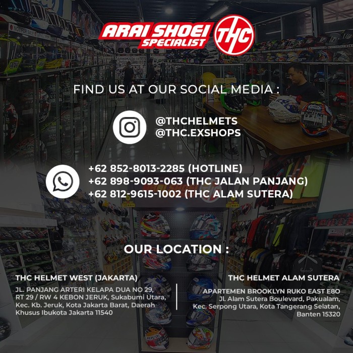 ready stok noseguard arai rr5 original