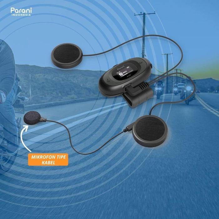 ready stok parani a10 motorcycle bluetooth intercom - wired original