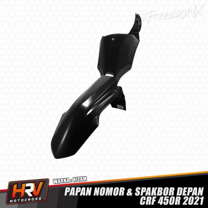 ready stok spakbor depan dan papan nomor crf 250 450 r 2021 hrv original