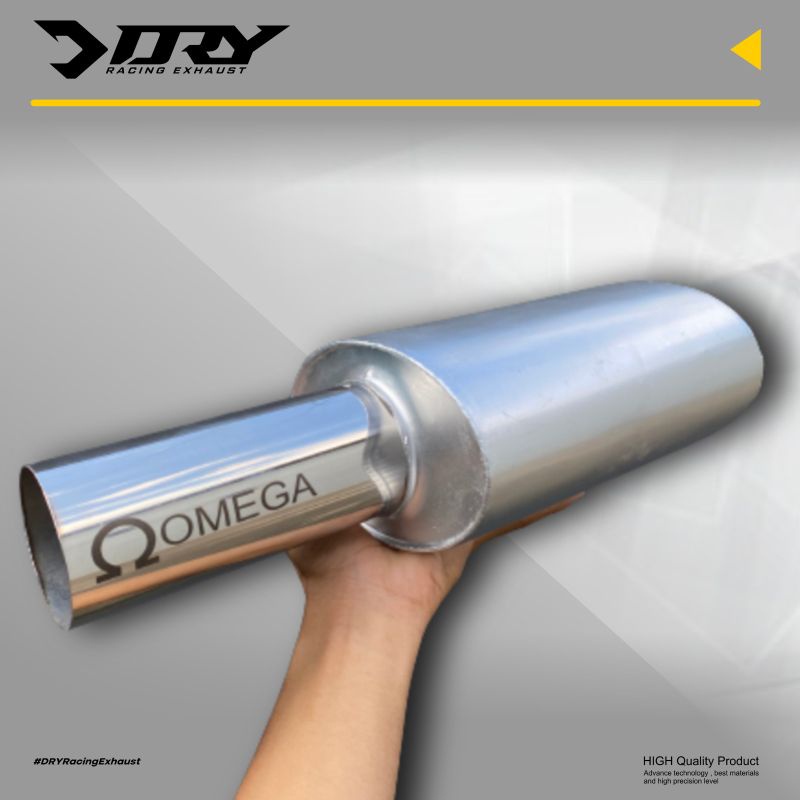 TERLARIS Knalpot Mobil Omega Silver Mengkilap