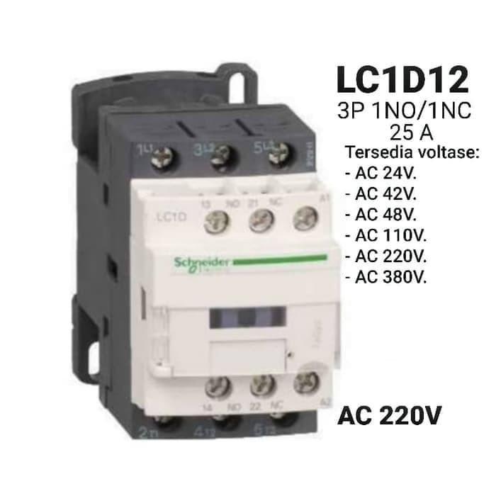 Jt Mntb" Schneider Magnetic Contactor - Kontaktor Magnet Lc1D Lcid