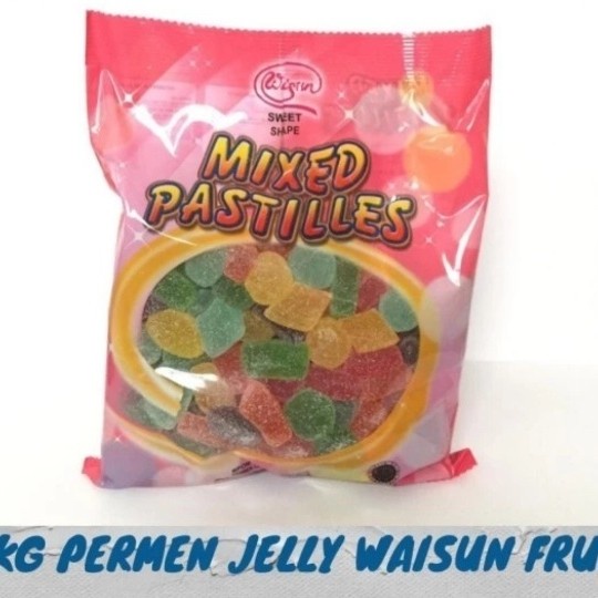 

Promo Waisun Jelly Mixed Pastilles Import Malaysia Permen Kembang Gula Lunak Ready