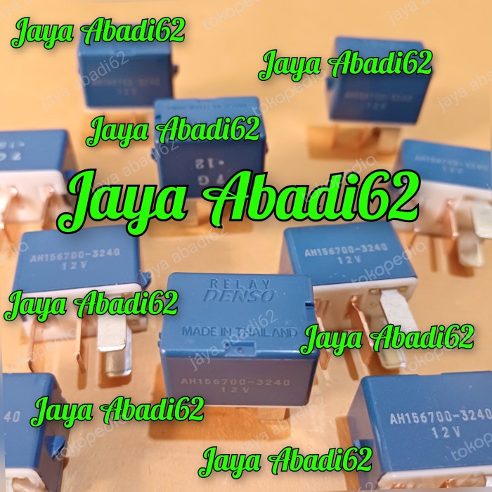Jt Mntb" Relay Biru Kaki 4 12V Original Asli Denso Ah156700-3240