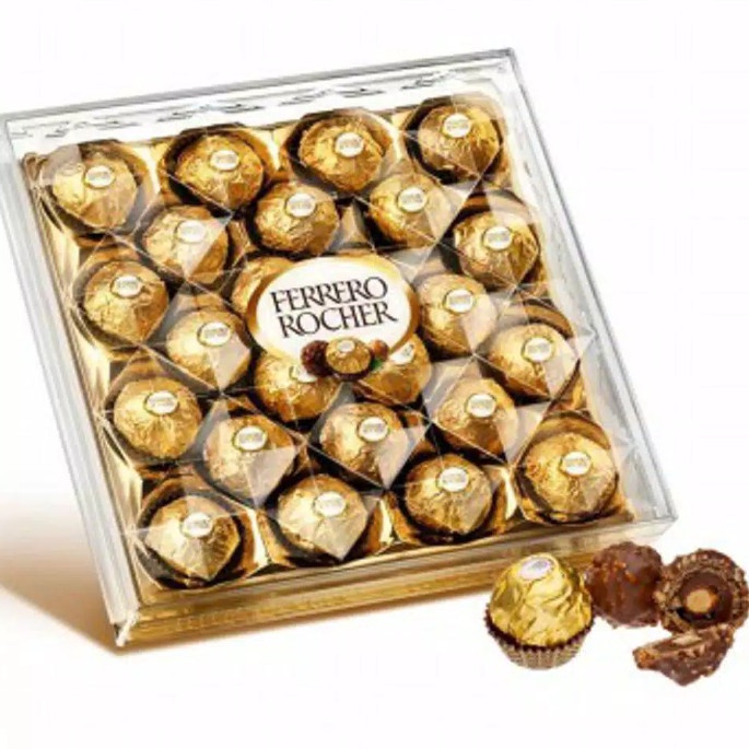 

Promo #Promo#Murah#Ferrero Rocher Chocolate T-24 300Gr Coklat Bentuk Bulat Ready