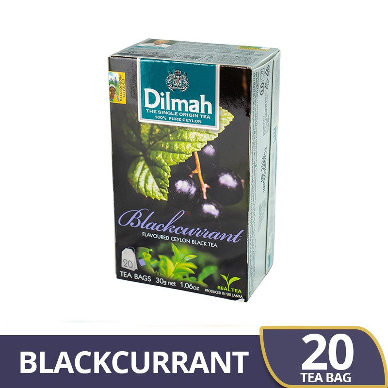 

( PROMO ) Dilmah Blackcurrant Tea - Teh Celup (Tag Tbag 20s) BEST SELLER